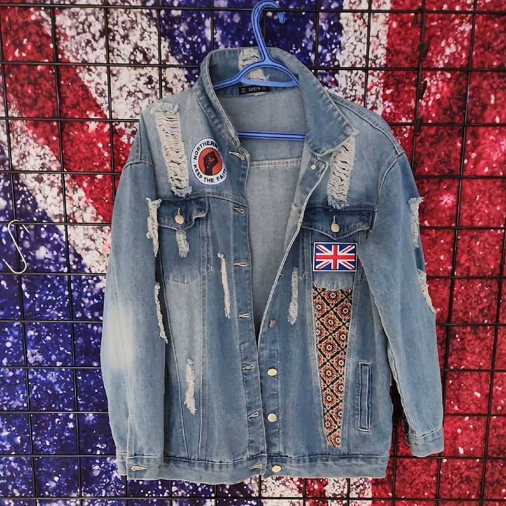 🇬🇧 Custom Northern Soul Denim Jacket | One-of-a-Kind | Designed By Little Brit